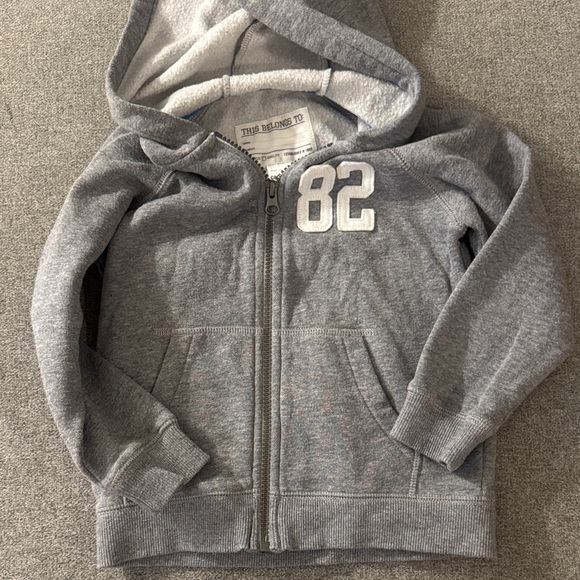 Carter's Other - 5/$15- Carter's Gray Zip-Up Hoodie with '82' Patch